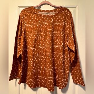 NWOT-Sonoma long sleeve 100% cotton shirt in size 0X